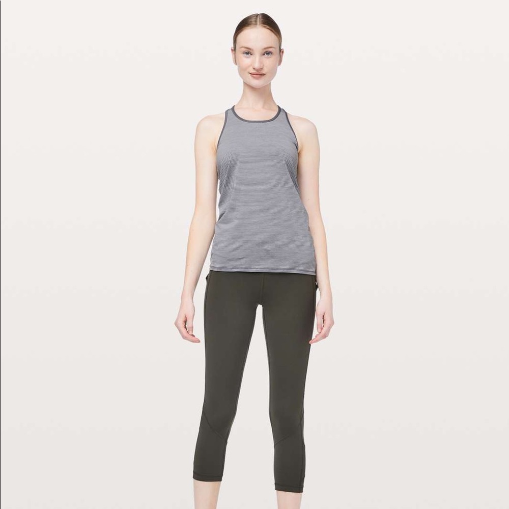 Lululemon Ruche Of Adrenaline Tank Gray Size 4 - Picture 2 of 14